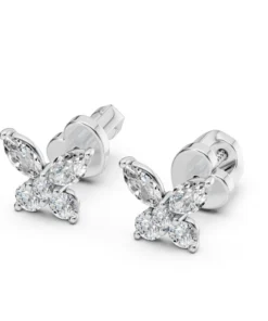 Illusion Earring (Marquise), 0.4 ct — 102-10192 - Image 3