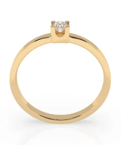 Solitaire Ring (Round), 0.1 ct — 101-10036(3.0) - Image 5
