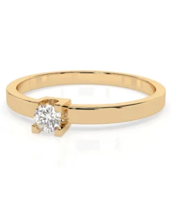 Solitaire Ring (Round), 0.1 ct — 101-10036(3.0) - Image 6