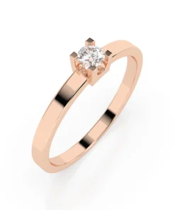 Solitaire Ring (Round), 0.1 ct — 101-10036(3.0) - Image 7