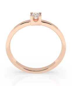 Solitaire Ring (Round), 0.1 ct — 101-10036(3.0) - Image 8