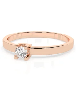 Solitaire Ring (Round), 0.1 ct — 101-10036(3.0) - Image 9