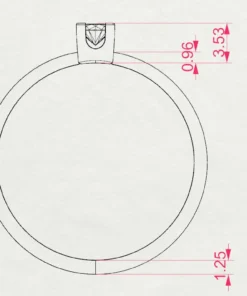 Solitaire Ring (Round), 0.1 ct — 101-10036(3.0) - Image 11