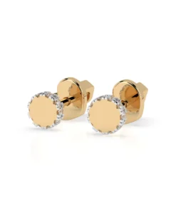 Minimalism Earring (Round), 0.1 ct — 102-10029 - Image 6