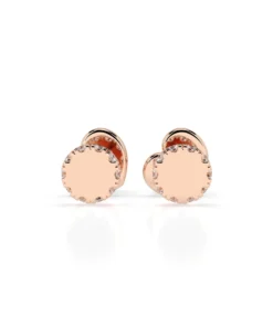Minimalism Earring (Round), 0.1 ct — 102-10029 - Image 7