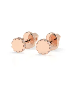 Minimalism Earring (Round), 0.1 ct — 102-10029 - Image 9