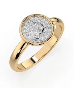 Illusion Ring (Round), 0.23 ct — 101-10068 - Image 4
