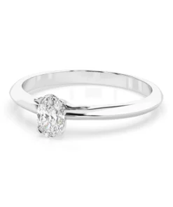 Solitaire Ring (Oval), 0.3 ct — 101-10190(0.30)OV - Image 3