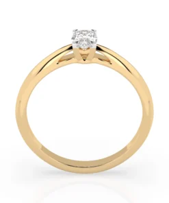 Solitaire Ring (Oval), 0.3 ct — 101-10190(0.30)OV - Image 5
