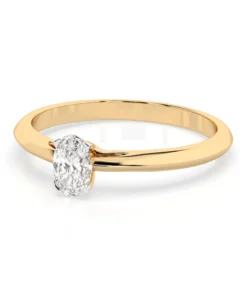 Solitaire Ring (Oval), 0.3 ct — 101-10190(0.30)OV - Image 6