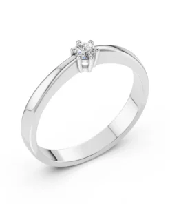 Solitaire Ring (Round), 0.1 ct — 101-10151(3.0)