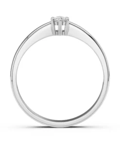 Alternative view of Solitaire Ring (Round), 0.1 ct — 101-10151(3.0)