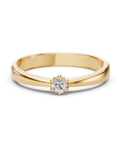 Solitaire Ring (Round), 0.1 ct — 101-10151(3.0) - Image 6