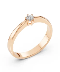 Solitaire Ring (Round), 0.1 ct — 101-10151(3.0) - Image 7