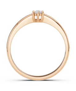 Solitaire Ring (Round), 0.1 ct — 101-10151(3.0) - Image 8