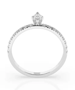 Alternative view of Solitaire Eternity Ring (Marquise), 0.1 ct — 101-10181/4(0.10)MARQUISE
