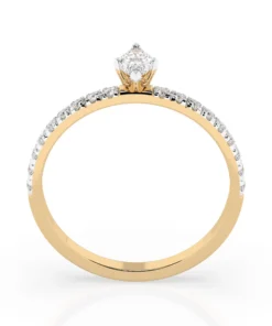 Solitaire Eternity Ring (Marquise), 0.1 ct — 101-10181/4(0.10)MARQUISE - Image 5