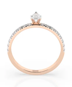 Solitaire Eternity Ring (Marquise), 0.1 ct — 101-10181/4(0.10)MARQUISE - Image 8