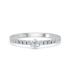 Solitaire Eternity Ring, 0.09 ct — 101-10126/3(2.8) - Image 3
