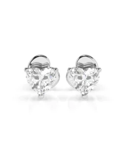 Solitaire Butterfly Earring (Heart), 0.6 ct — 102-10190(0.30)HRT