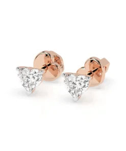 Solitaire Butterfly Earring (Heart), 0.6 ct — 102-10190(0.30)HRT - Image 8