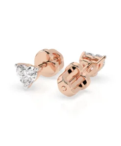 Solitaire Butterfly Earring (Heart), 0.6 ct — 102-10190(0.30)HRT - Image 9