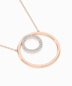 Minimalism Necklace (Round), 0.13 ct — 104-10054 - Image 9