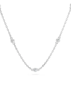 Minimalism Necklace (Round), 0.14 ct — 104-10080/5(1.9)