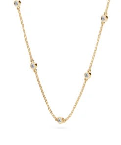Minimalism Necklace (Round), 0.14 ct — 104-10080/5(1.9) - Image 5