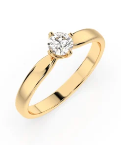 Solitaire Ring (Round), 0.25 ct — 101-10041(4.0) - Image 4
