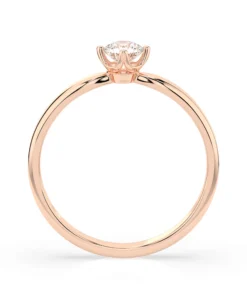Solitaire Ring (Round), 0.25 ct — 101-10041(4.0) - Image 8