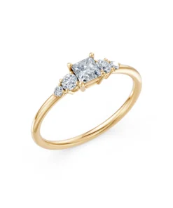 Solitaire Eternity Ring, 0.3 ct — 101-10143(0.30)PR - Image 4