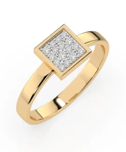 Illusion Ring (Round), 0.07 ct — 101-10059 - Image 4