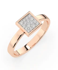 Illusion Ring (Round), 0.07 ct — 101-10059 - Image 7