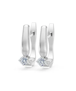Alternative view of Solitaire English Lock Earring, 0.2 ct — 102-10041(3.0)