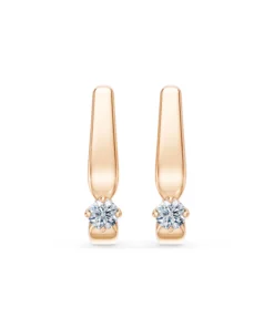 Solitaire English Lock Earring, 0.2 ct — 102-10041(3.0) - Image 7