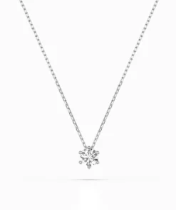 Solitaire Necklace (Round), 0.1 ct — 104-10003(3.0)