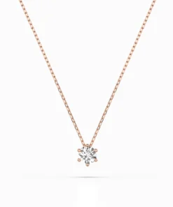 Solitaire Necklace (Round), 0.15 ct — 104-10003(3.4) - Image 7