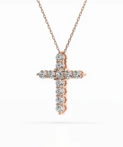 Minimalism Necklace (Round), 0.52 ct — 104-10039(2.3) - Image 8