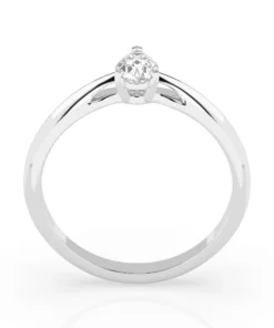 Alternative view of Solitaire Ring (Pear), 0.3 ct — 101-10190(0.30)PAR