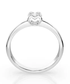 Alternative view of Solitaire Ring (Round), 0.15 ct — 101-10013(3.4)