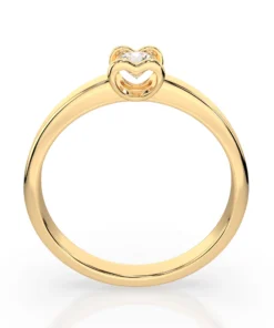 Solitaire Ring (Round), 0.15 ct — 101-10013(3.4) - Image 5