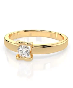 Solitaire Ring (Round), 0.15 ct — 101-10013(3.4) - Image 6