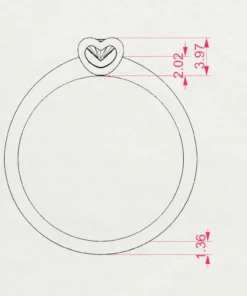 Solitaire Ring (Round), 0.15 ct — 101-10013(3.4) - Image 11