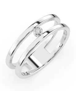 Minimalism Ring (Round), 0.02 ct — 101-10064