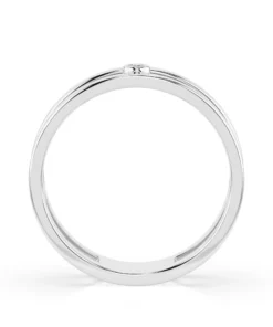 Alternative view of Minimalism Ring (Round), 0.02 ct — 101-10064