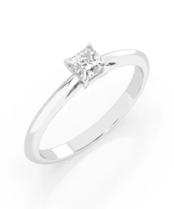 Solitaire Ring (Princess), 0.3 ct — 101-10190(0.30)PR