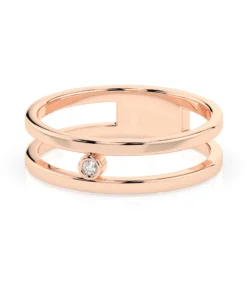 Minimalism Ring (Round), 0.02 ct — 101-10064 - Image 9