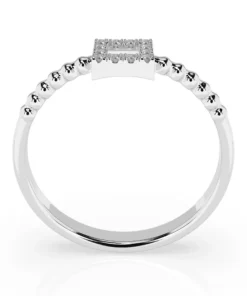 Alternative view of Minimalism Ring (Round), 0.07 ct — 101-10053