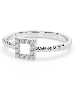 Minimalism Ring (Round), 0.07 ct — 101-10053 - Image 3